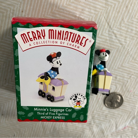 Hallmark Disney Minnie Mouse Luggage Car Collectors Like New Minature Vintage - Picture 1 of 2